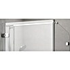Camargue Air Eckdusche C24+C27 (97,5 x 87,5 x 200 cm, Stärke: 8 mm, Silber)