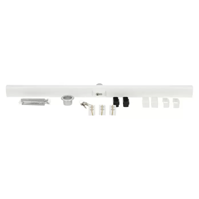 Abus Panzerriegel PR 2600 - Weiß, Geeignet für: Türblattbreite von 73,5 - 103 cm