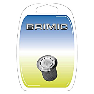 Micel Brimic Tirador empotrable (Diámetro exterior: 22 mm, Níquel, Apto para: Puertas correderas)