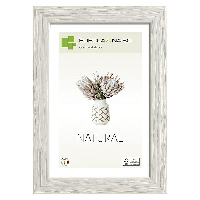 Bubola & Naibo Marco de madera Tulipa (13 x 18 cm, Gris natural) | BAUHAUS