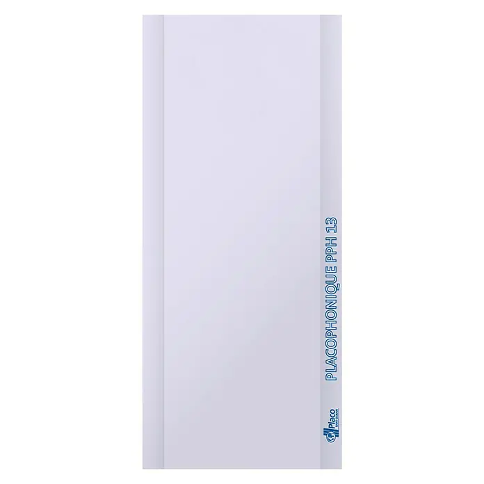 Placo Saint-Gobain Placa de yeso laminado Phonique PPH - 2,5 x 1,2 m, Espesor: 13 mm - Imagen de un Placo PlacoPhonique PPH 13, una placa de aislamiento acústico diseñada para un mayor confort acústico.