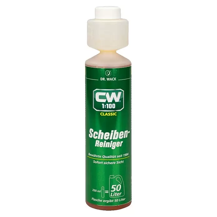 Dr. Wack Scheibenreiniger CW - 250 ml - Grüne Flasche Dr. Wack CW 1:100 Classic Scheiben-Reiniger, 250ml.