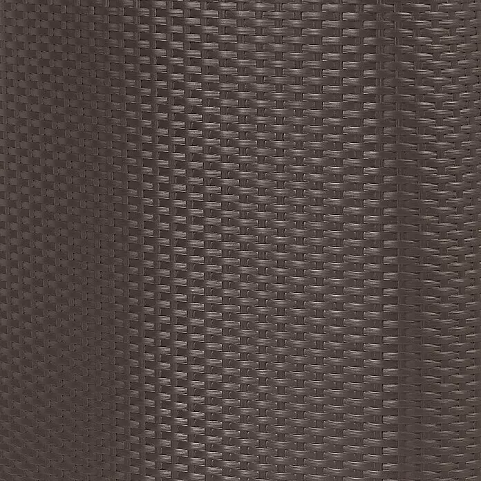 Garantia Exklusive Line Regenspeicher Sunda - 300 l, Mocca - Dunkelbraune, geflochtene Kunstfaser-Textur, Rattan-Optik.