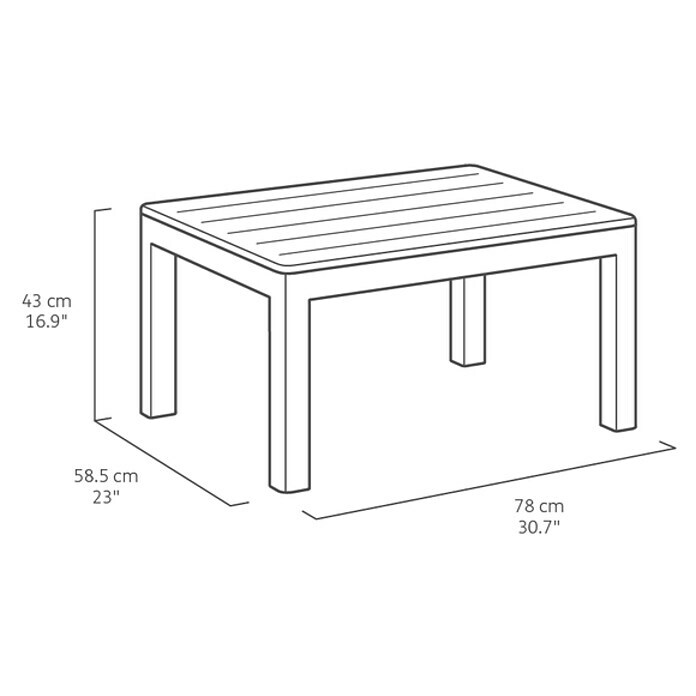 Keter Claire Loungemöbel-Set (2 -tlg., Graphit) | BAUHAUS