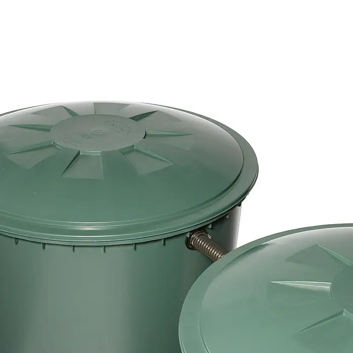 Garantia Verbindungs-Set Flex-Comfort - Schlauchlänge: 40 cm, Braun - Grüne Gartentonnen mit Deckel, die Regenwasser sammeln. Ideal für die Gartenbewässerung und umweltfreundliche Wassernutzung.