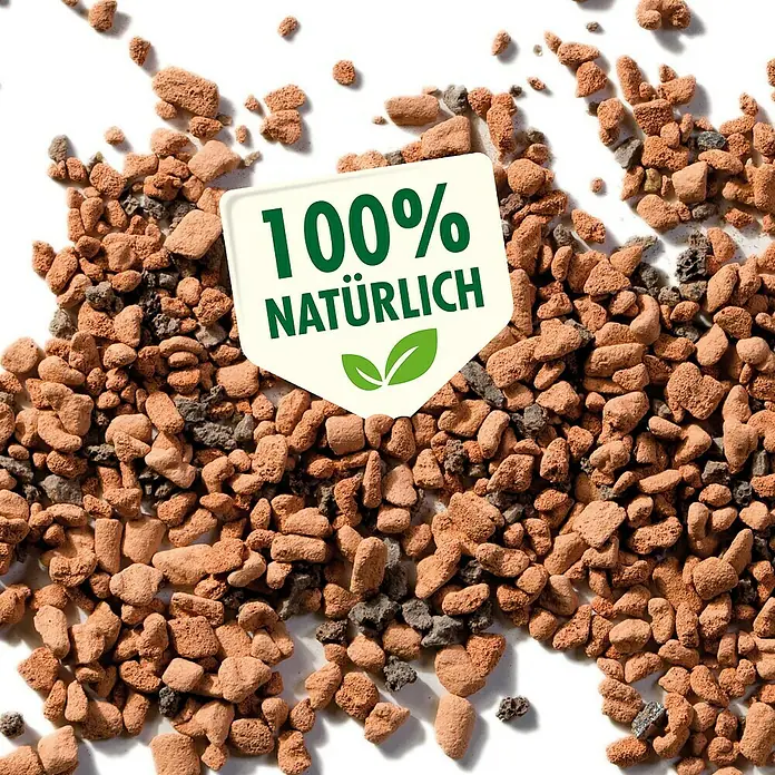 Seramis Pflanzensubstrat für Palmen - 7 l - Nahaufnahme von 100% natürlichen Ton Granulat, ideal für Pflanzenwachstum und Bodenverbesserung.