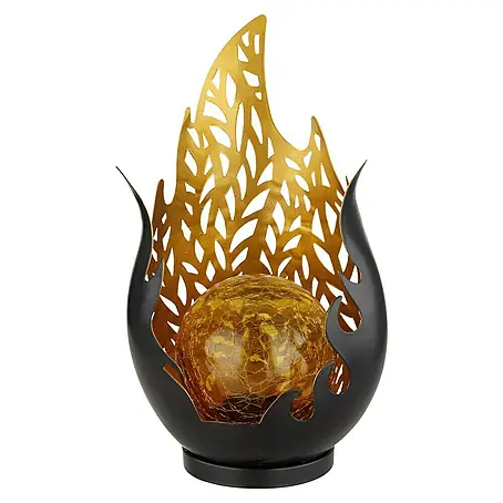 Globo  Solar-Dekoleuchte Flamme