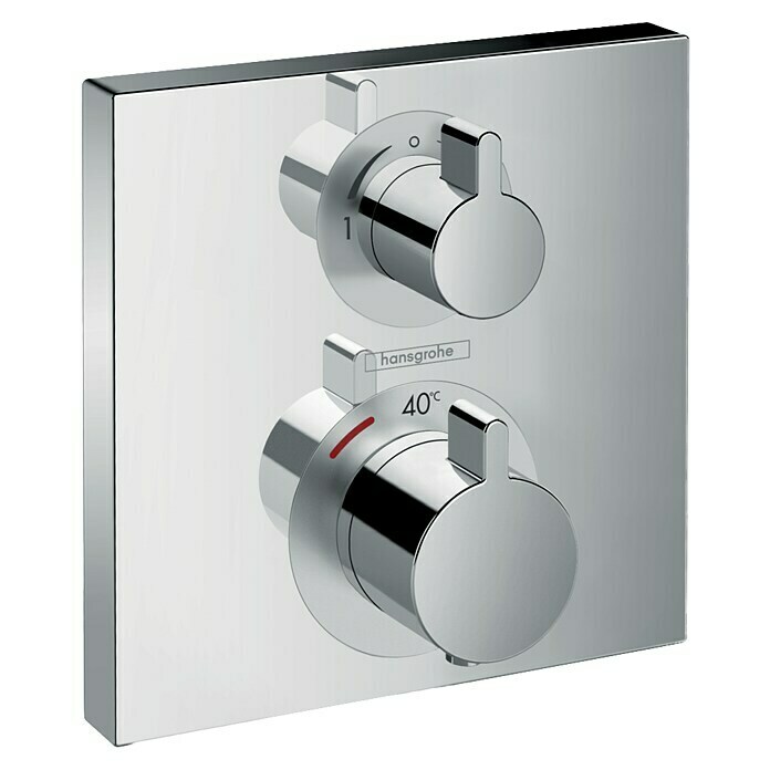 Hansgrohe Ecostat UP-Thermostatarmatur Square (Eckig, Chrom, Glänzend) | BAUHAUS
