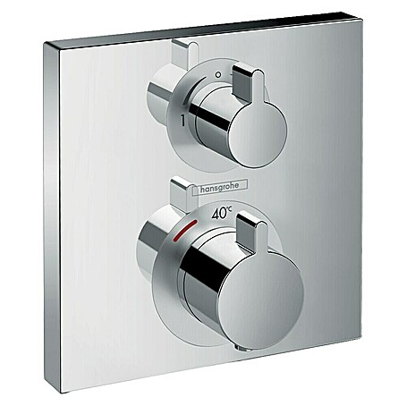 Hansgrohe Ecostat UP-Thermostatarmatur Square (Eckig, Chrom, Glänzend)