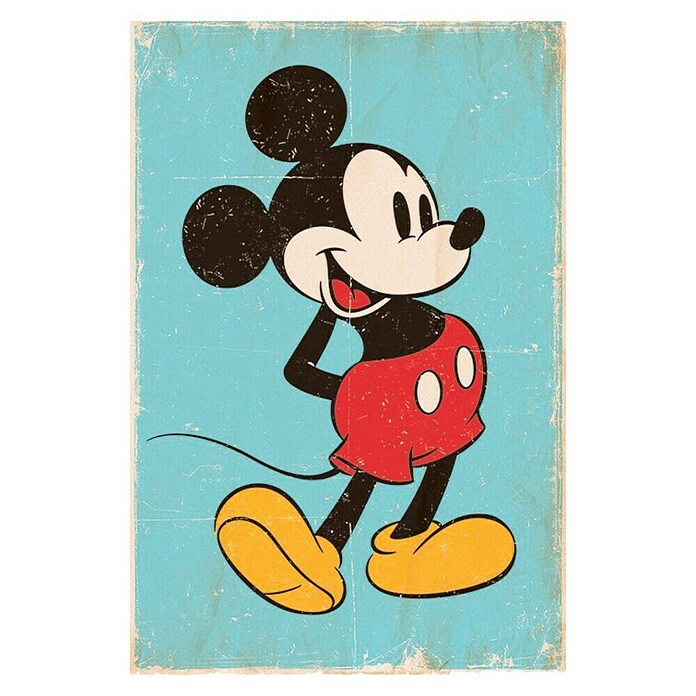 Decoratief paneel (Mickey Mouse Retro, b x h: 60 x 90 cm) | BAUHAUS