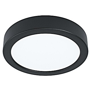 Eglo LED-Deckenleuchte rund Idun (9,5 W, Ø x H: 17 x 3 cm, Schwarz, Neutralweiß)