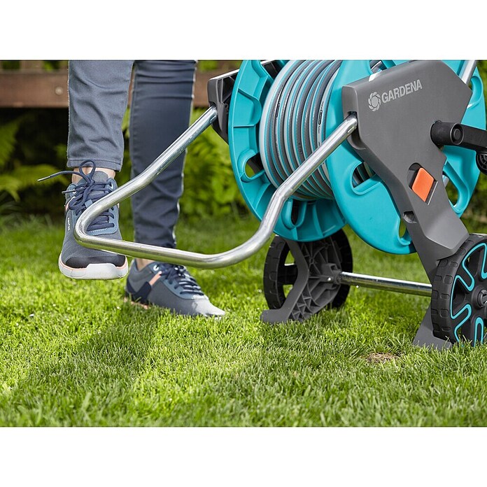 Gardena Schlauchwagen-Set AquaRoll M (Kunststoff/Metall, Schlauchlänge: 20 m)
