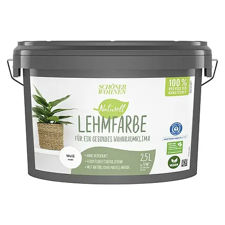 SCHÖNER WOHNEN-Farbe Naturell Wandfarbe Lehmfarbe