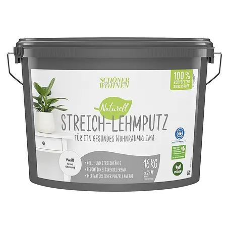 SCHÖNER WOHNEN-Farbe Naturell Lehm-Streichputz Streich-Lehmputz