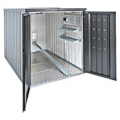 Biohort MiniGarage Fahrradgarage L (Dunkelgrau Metallic, Außenbreite inkl. Dachüberstand: 145 cm, Außentiefe inkl. Dachüberstand: 203 cm) | BAUHAUS
