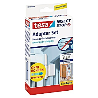 Tesa Insect Stop Adapter-Set (Weiß)