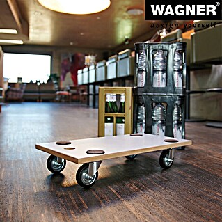Wagner System Voziček za transport (Do x Š x V: 57,5 x 30 x 11,2 cm, Nosilnost izdelka: 250 kg, Les)