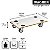 Wagner System Transportroller MM 1316 (L x B x H: 57,5 x 30 x 11,2 cm, Traglast: 250 kg, Holz) | BAUHAUS
