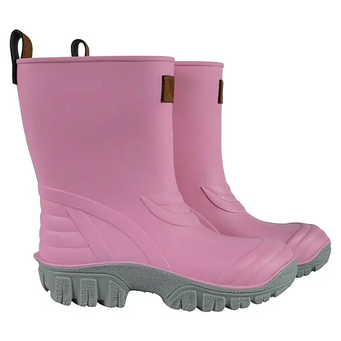 Gummistiefel MiniMe - Schuhgröße: 30, Rosa - Rosa Gummistiefel mit grauer Sohle, ideal für Kinder zum Spielen im Freien. Wetterfest und robust.