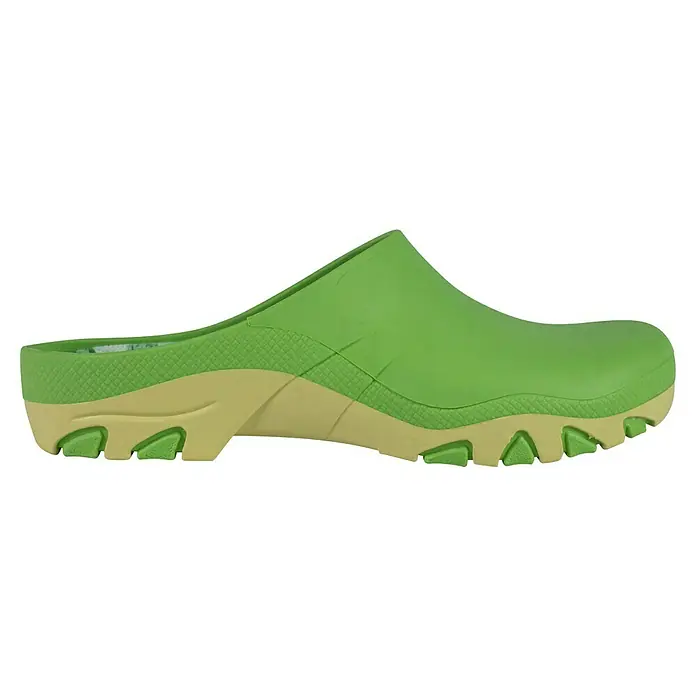 Gartenclogs - Schuhe geeignet für: Damen, Schuhgröße: 38, Grün - Grüner Gartenschuh-Clog mit robuster Sohle. Komfortabel und ideal für den Garten oder andere Outdoor-Aktivitäten.