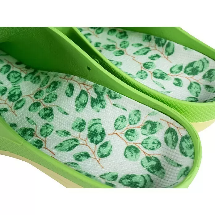 Gartenclogs - Schuhe geeignet für: Damen, Schuhgröße: 38, Grün - Detailaufnahme
