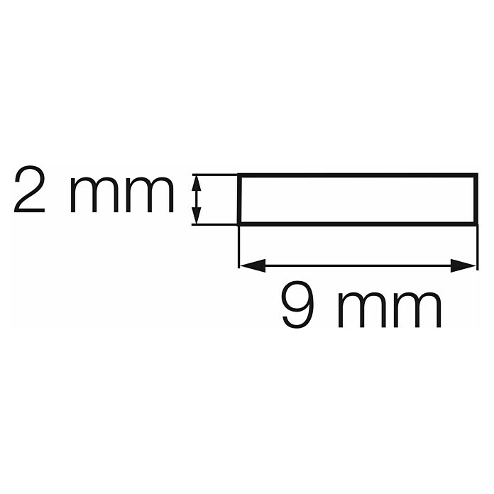 Primo Vorlegeband (Schwarz, 10 m x 9 mm x 2 mm) | BAUHAUS