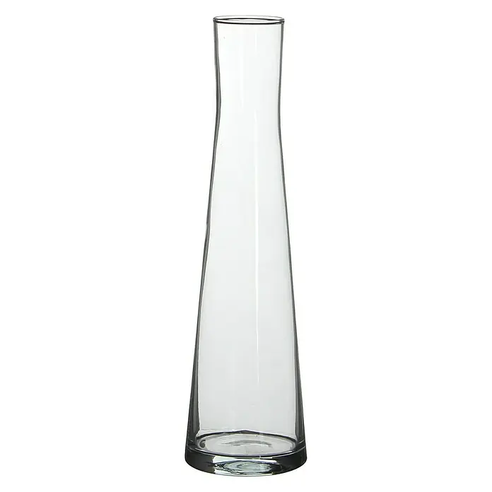 Jarrón Ixia - Ø x Al: 8 x 30 cm, Vidrio, Transparente - Elegante jarrón alto de vidrio transparente con un diseño esbelto y una forma sutilmente entallada. Perfecto como decoración elegante para arreglos florales.