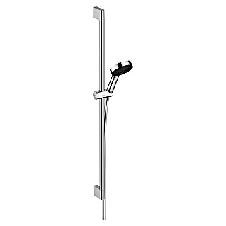 Hansgrohe Pulsify Select S Conjunto de ducha (Distancia entre orificios: 91,5 cm, Tipos de chorro: PowderRain, IntenseRain y masaje, Cromo, Función de ahorro de agua)