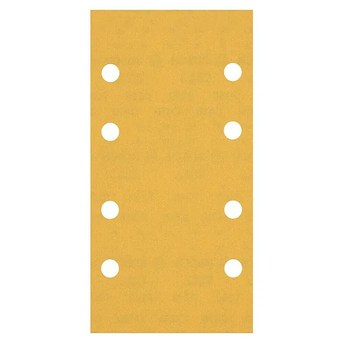 Craftomat Schleifblätter - Körnung: 240, 1 Stk., 93 x 186 mm - Sandpapierblatt mit acht Löchern, ideal zum Schleifen von Oberflächen mit einem Elektrowerkzeug. Für gleichmäßiges Abtragen und feine Ergebnisse.