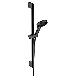 Hansgrohe Pulsify Select S Brausegarnitur 105 (Lochabstand: 62,5 cm, Art Strahl: PowderRain, IntenseRain, Massagestrahl, Schwarz)