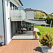 Windhager Sonnensegel Capri (L x B: 5 x 5 m, Quadratisch, Grau) | BAUHAUS