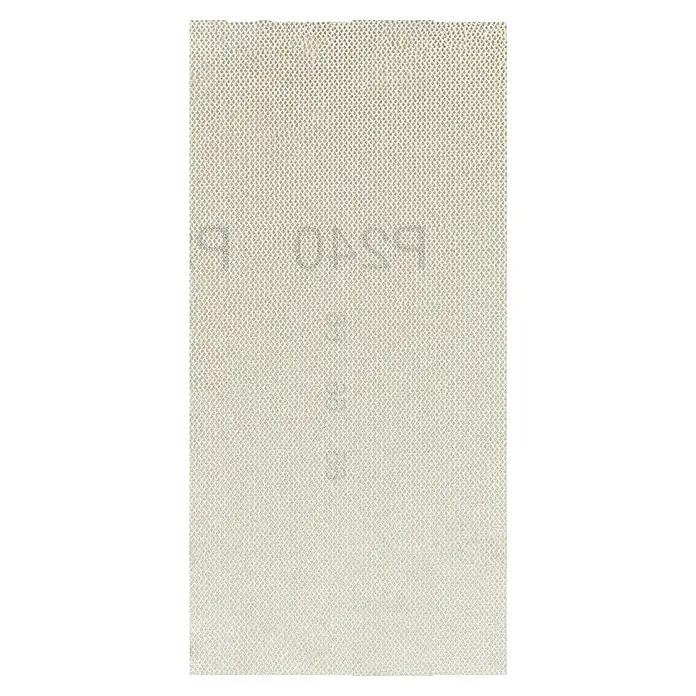 Craftomat Schleifnetz - 186 x 93 mm, Körnung: 240, 1 Stk. - Ein Sandpapierblatt mit einer feinen Körnung. Ideal zum Schleifen und Glätten von Oberflächen für verschiedene Anwendungen.