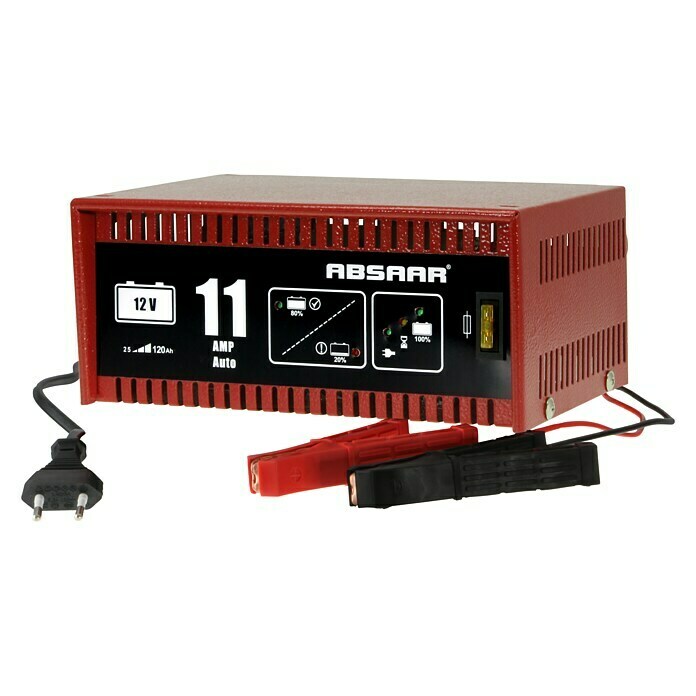 Absaar Batterie-Ladegerät Automatisch (Ladestrom: 11 A, Geeignet für:  Batterien bis 120 Ah)