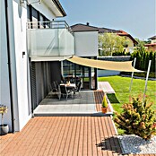 Windhager Sonnensegel Capri (L x B: 5 x 5 m, Quadratisch, Champagner) | BAUHAUS