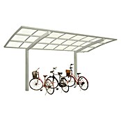 Ximax Portoforte Carport (2,54 x 2,01 m, Einfahrtshöhe: 2,74 m, Edelstahloptik)