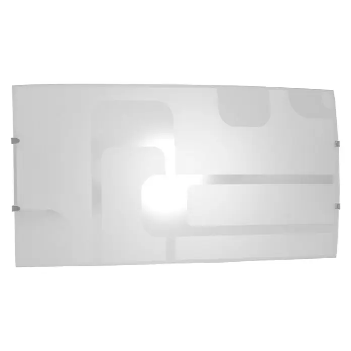 Aplique de pared LED Picasso - 20 W, L x An x Al: 30 x 30 x 12 cm, Blanco, Blanco neutro - Lámpara de pared rectangular moderna con un elegante patrón abstracto que proporciona una iluminación suave y difusa.