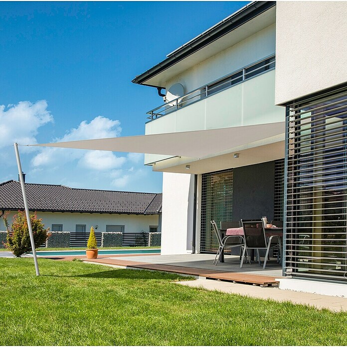 Windhager Sonnensegel Cannes (L x B: 3 x 3 m, Grau, Dreieckig) | BAUHAUS