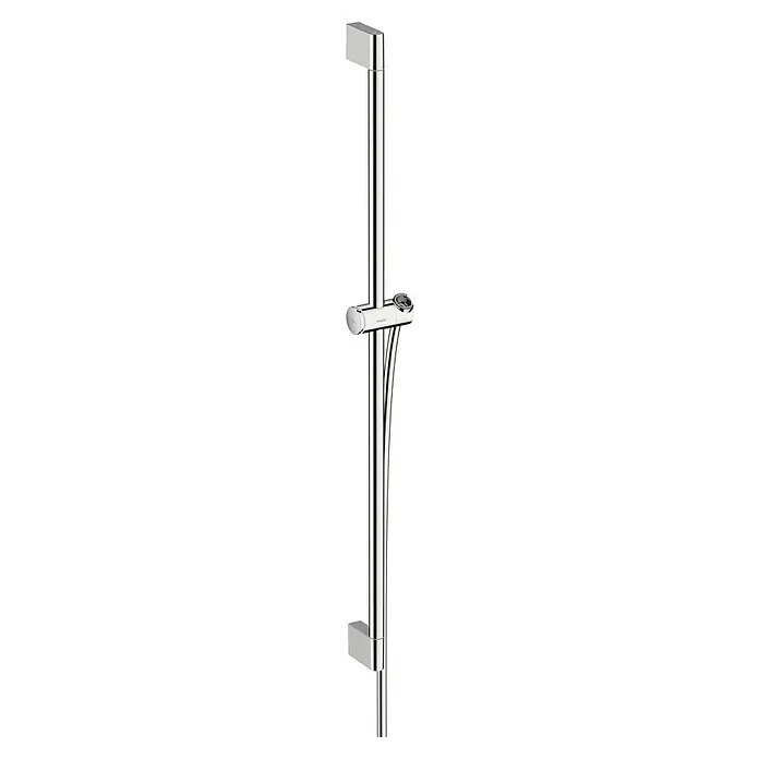 Hansgrohe Brausestange Unica Pulsify - Höhe: 95,9 cm, Chrom - Duschstangenset mit Handbrause. Das Set enthält eine Stange, eine Handbrause und einen Schlauch in Chromoptik.