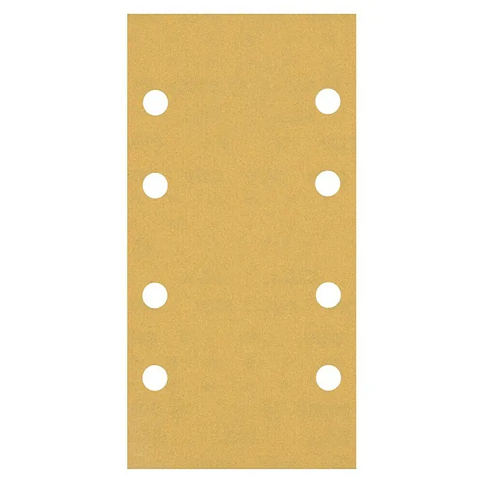 Craftomat SchleifblätterKörnung: 120, 1 Stk., 93 x 186 mm - Sandpapierbogen mit Löchern. Ideal für Schleifarbeiten. Geeignet für verschiedene Schleifmaschinen und Oberflächenbearbeitungen.