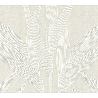 AS Creation Hygge Vliestapete (Creme/Weiß, Floral, 10,05 x 0,53 m)