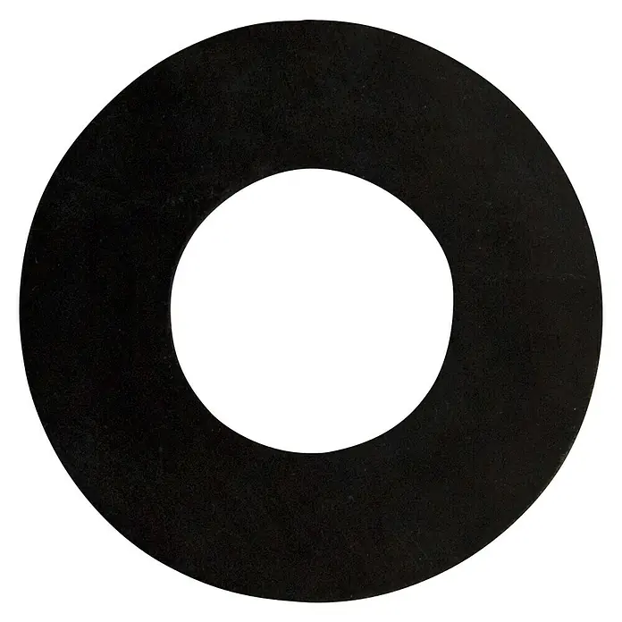 Junta de goma de obturación - An x Al: 68 x 3 mm, Diámetro interior: 32 mm - Arandela negra con orificio redondo en el centro, apta para diversas aplicaciones.