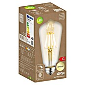 LED-Leuchtmittel Amber (4 W, E27, Warmweiß, ST64)