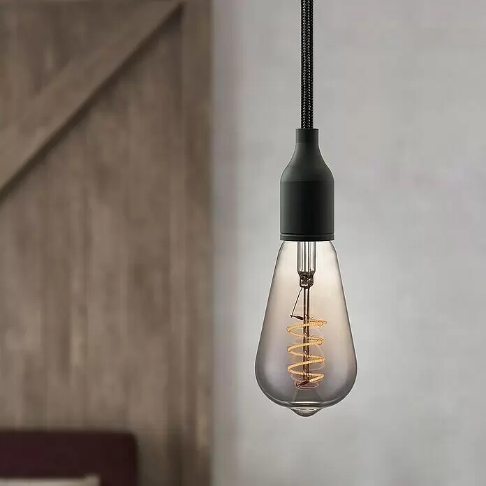 Home Sweet Home LED-Lampe Vintage Glühlampenform E27 - E27, Dimmbar, Warmweiß, 20 lm, 4 W, Farbe: Smoky - Stimmungsaufnahme