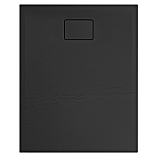 Allibert Douchebak Terreno rechthoekig (l x b: 100 x 80 cm, Polybeton, Zwart Bazalt)