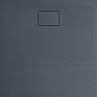 Allibert Douchebak Terreno vierkant (l x b: 90 x 90 cm, Polybeton, Grijs Vuursteen)