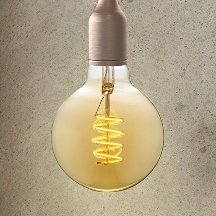 Home Sweet Home LED-Leuchtmittel (E27, 4 W, G95, 140 lm, Bernstein)