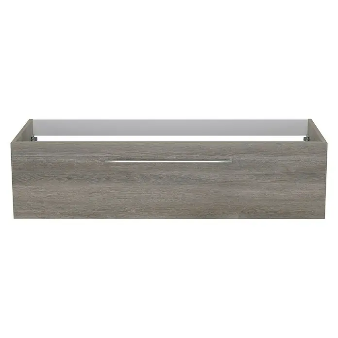 Camargue Espacio Waschtischunterschrank - 120 x 46 x 30 cm, Faro - Grauer Waschtischunterschrank mit modernem Design und schlichter Eleganz für ein stilvolles Badezimmer.