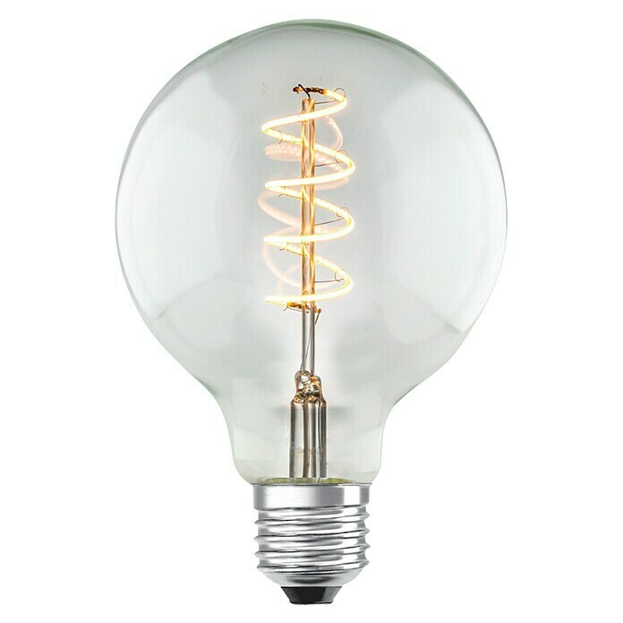 Home Sweet Home Ledlamp (E27, 4 W, G95, 160 lm, Transparant)