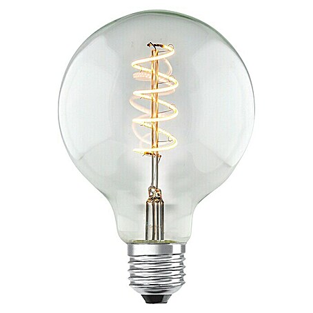 Home Sweet Home LED-Lampe Vintage Globe-Form E27 (E27, Dimmbar, 280 lm, 4 W, Farbe: Transparent)