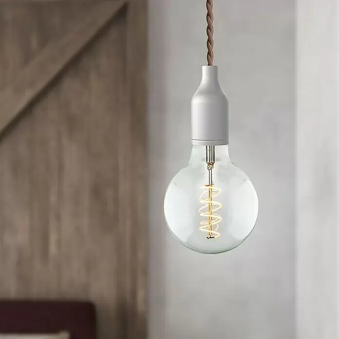 Home Sweet Home LED-Lampe Vintage Globe-Form E27 - E27, Dimmbar, Neutralweiß, 280 lm, 4 W, Farbe: Klar - Stimmungsaufnahme